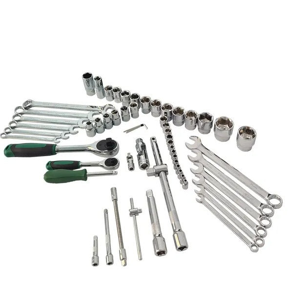 61-Piece Mechanics Tool Set, Socket Tool Set - Including Ratchet Set Metric Drive Socket Wrenches Set