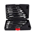 12pcs Fixed Spanners Ratchet Wrench Kit, High-Torque Hand Tool Set