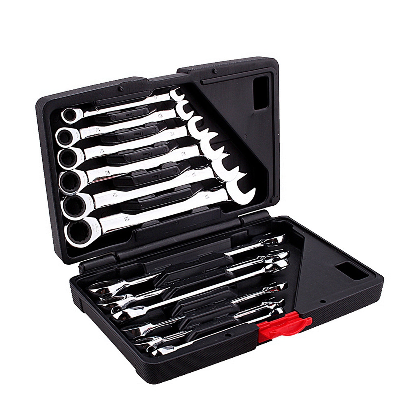 12pcs Fixed Spanners Ratchet Wrench Kit, High-Torque Hand Tool Set